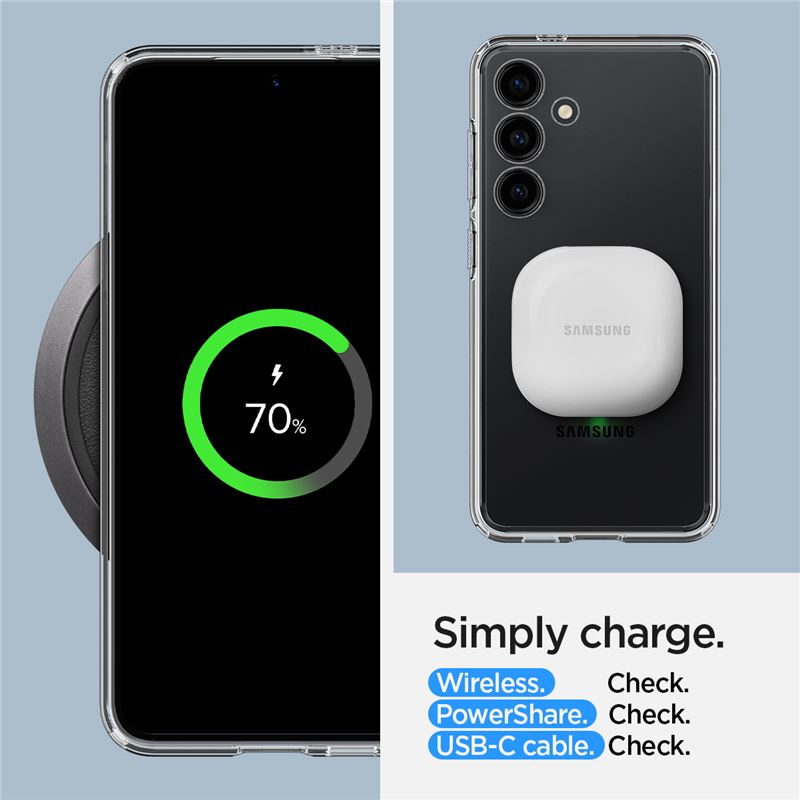 Husa Spigen Ultra Hybrid compatibila cu Samsung Galaxy S24 Plus Matte Black (S24 Plus, ACS07330) by www.silkase.ro